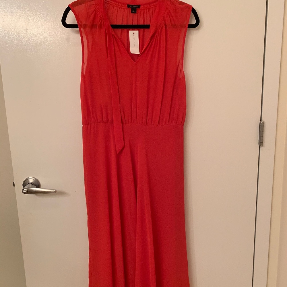 Ann Taylor Orange Dress